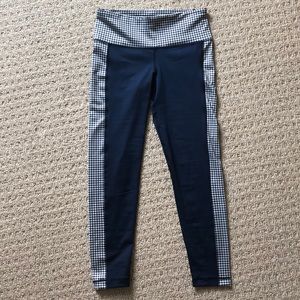 vineyard vines navy gingham leggings